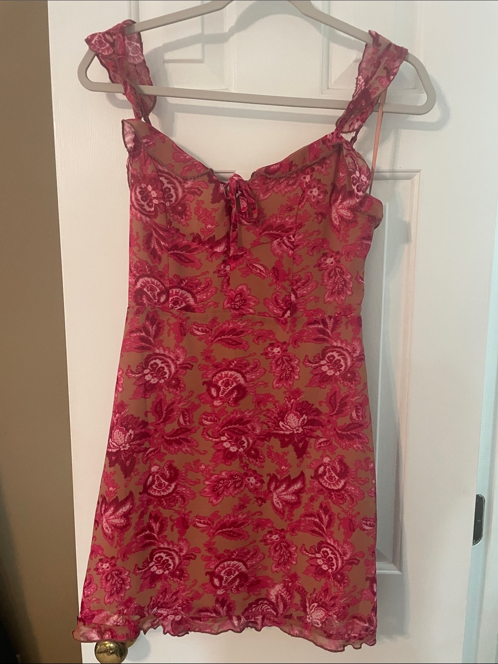 White Fox Boutique Pink Floral Mini Dress